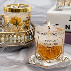 (Clearance 30% OFF / CODE: OFF30) - Olivenorma Romantic Real Flower Aromatherapy Candle