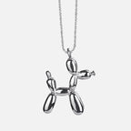 Gold-Tone Balloon Dog Pendant Necklace