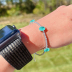 Olivenorma Three Paraiba Tourmaline Bracelet