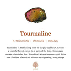 Olivenorma Tourmaline Handmade Beads Elastic Rope Adjustable Bracelet