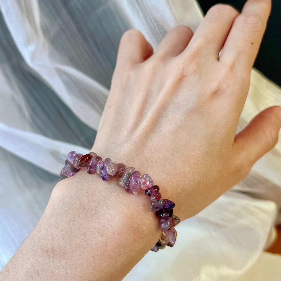 Olivenorma Super Seven Crystal Amethyst Beads Bracelet