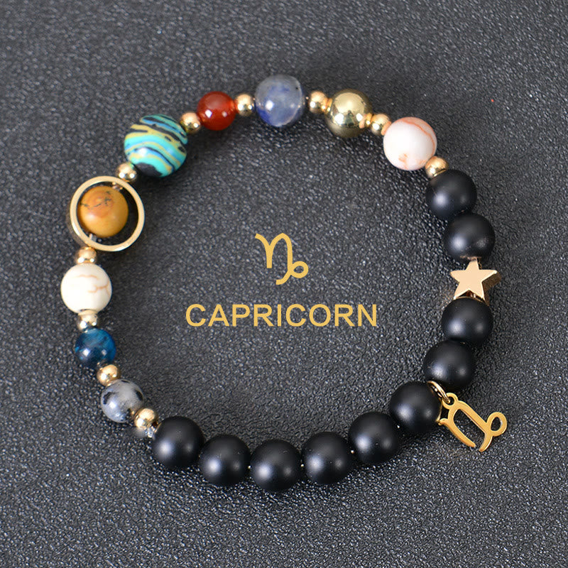 Olivenorma Twelve Constellations Eight Planets Gemstone Bracelet