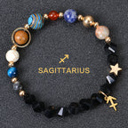 Olivenorma Twelve Constellations Eight Planets Gemstone Bracelet