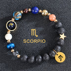Olivenorma Twelve Constellations Eight Planets Gemstone Bracelet