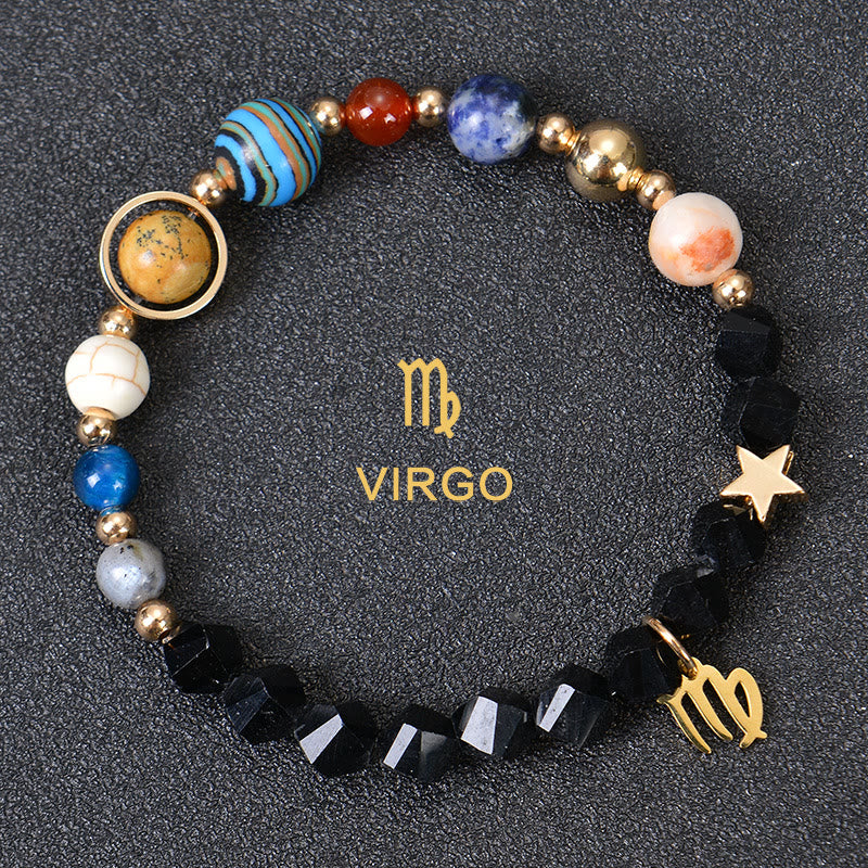 Olivenorma Twelve Constellations Eight Planets Gemstone Bracelet