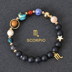 Olivenorma Twelve Constellations Eight Planets Gemstone Bracelet
