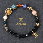 Olivenorma Twelve Constellations Eight Planets Gemstone Bracelet