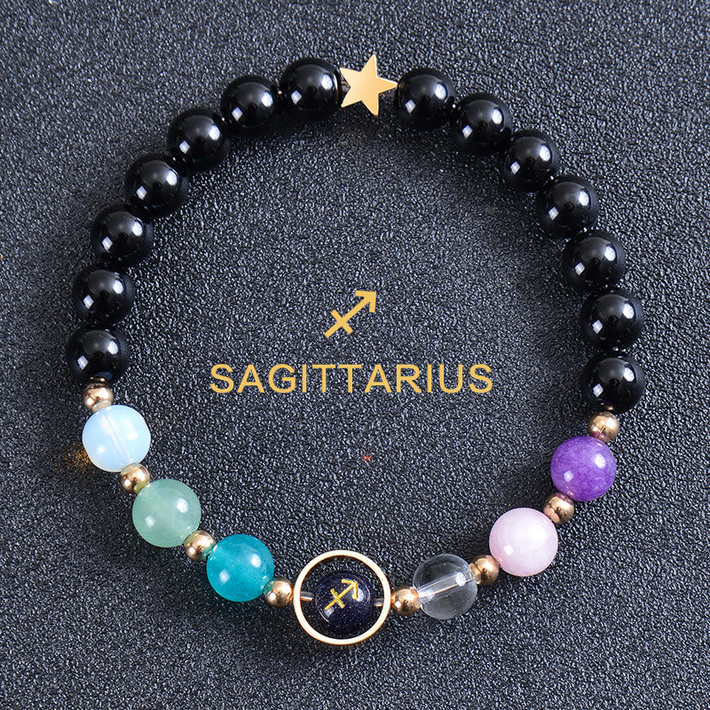 Olivenorma Twelve Constellations Eight Planets Gemstone Bracelet