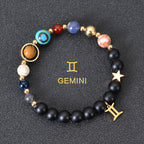 Olivenorma Twelve Constellations Eight Planets Gemstone Bracelet