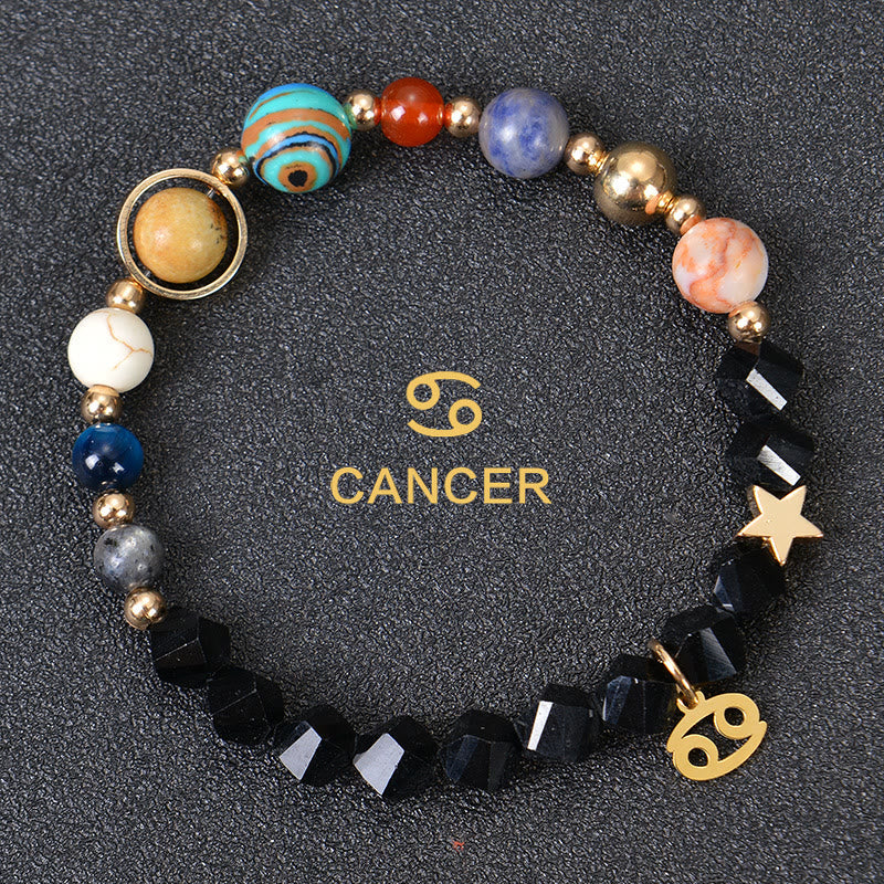 Olivenorma Twelve Constellations Eight Planets Gemstone Bracelet