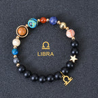 Olivenorma Twelve Constellations Eight Planets Gemstone Bracelet