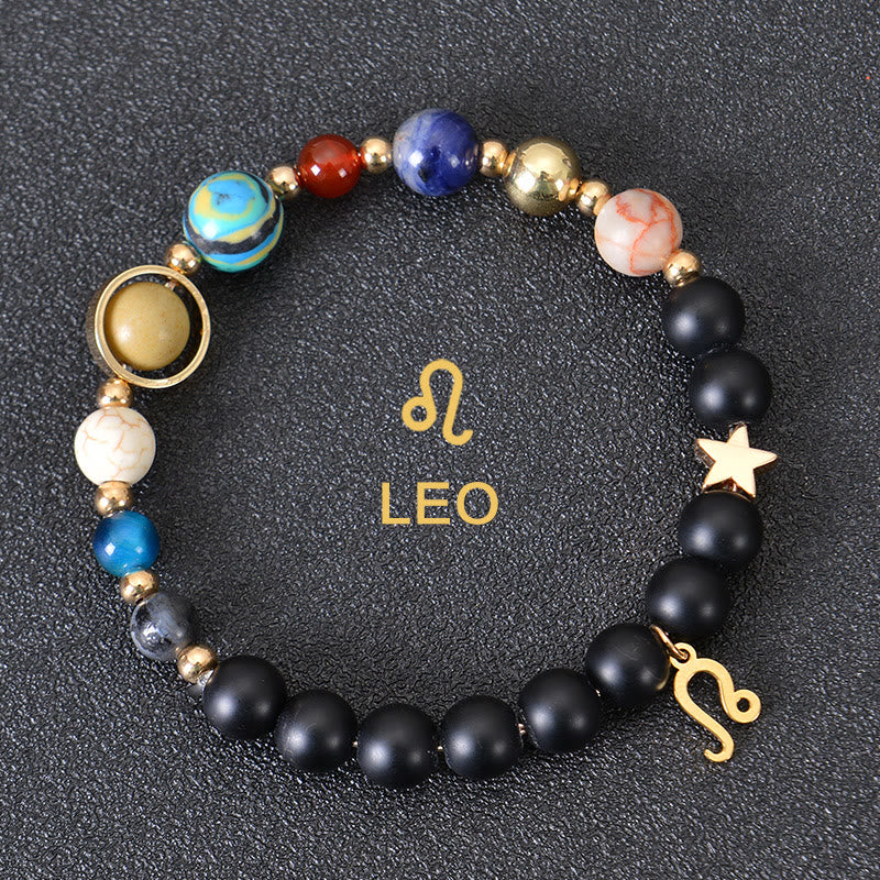 Olivenorma Twelve Constellations Eight Planets Gemstone Bracelet