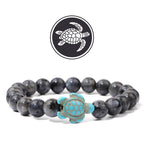 Olivenorma Turtle Blessing Amulet Gemstone Bracelet