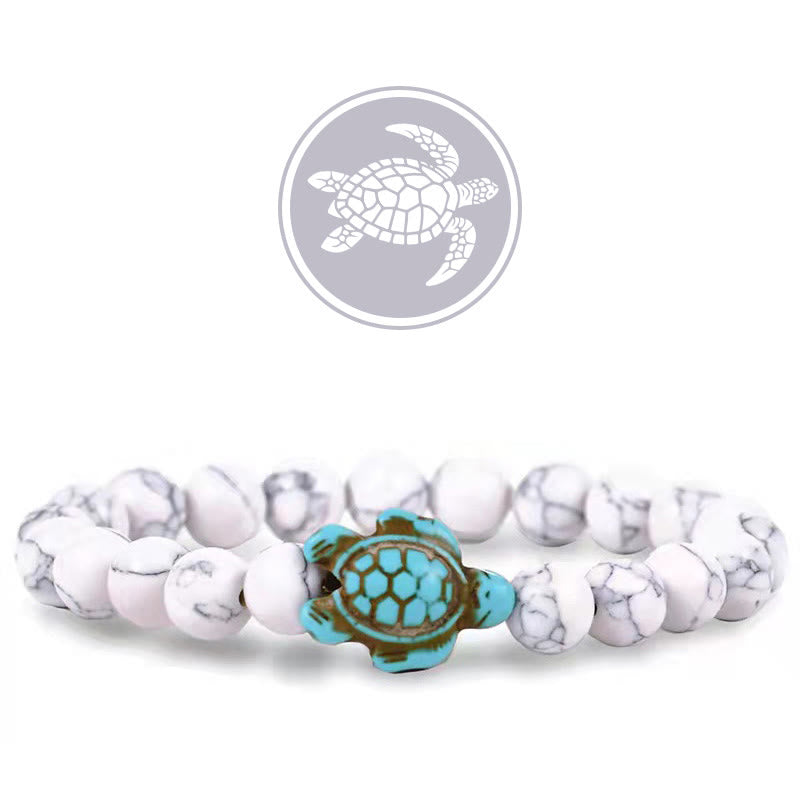 Olivenorma Turtle Blessing Amulet Gemstone Bracelet