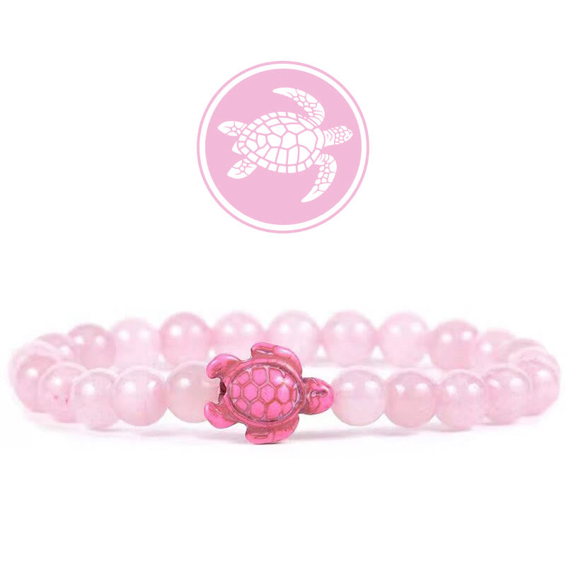 Olivenorma Turtle Blessing Amulet Gemstone Bracelet