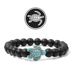 Olivenorma Turtle Blessing Amulet Gemstone Bracelet