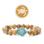 Olivenorma Turtle Blessing Amulet Gemstone Bracelet