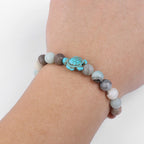 Olivenorma Turtle Blessing Amulet Gemstone Bracelet