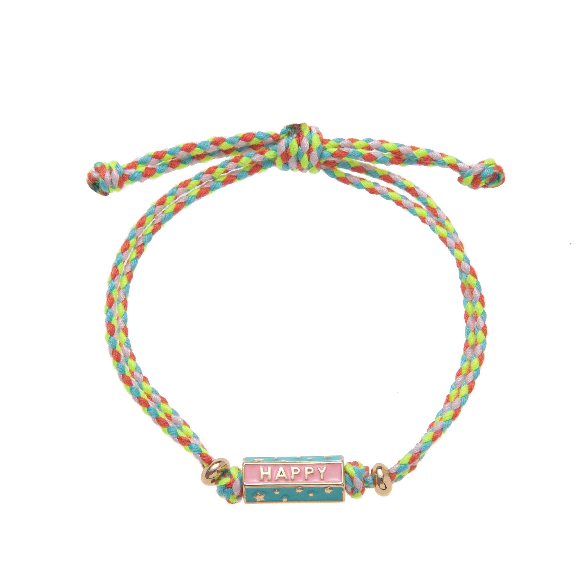 Olivenorma Tribal Tarot Featuring Letter Charm Braided Rope Necklace Bracelet