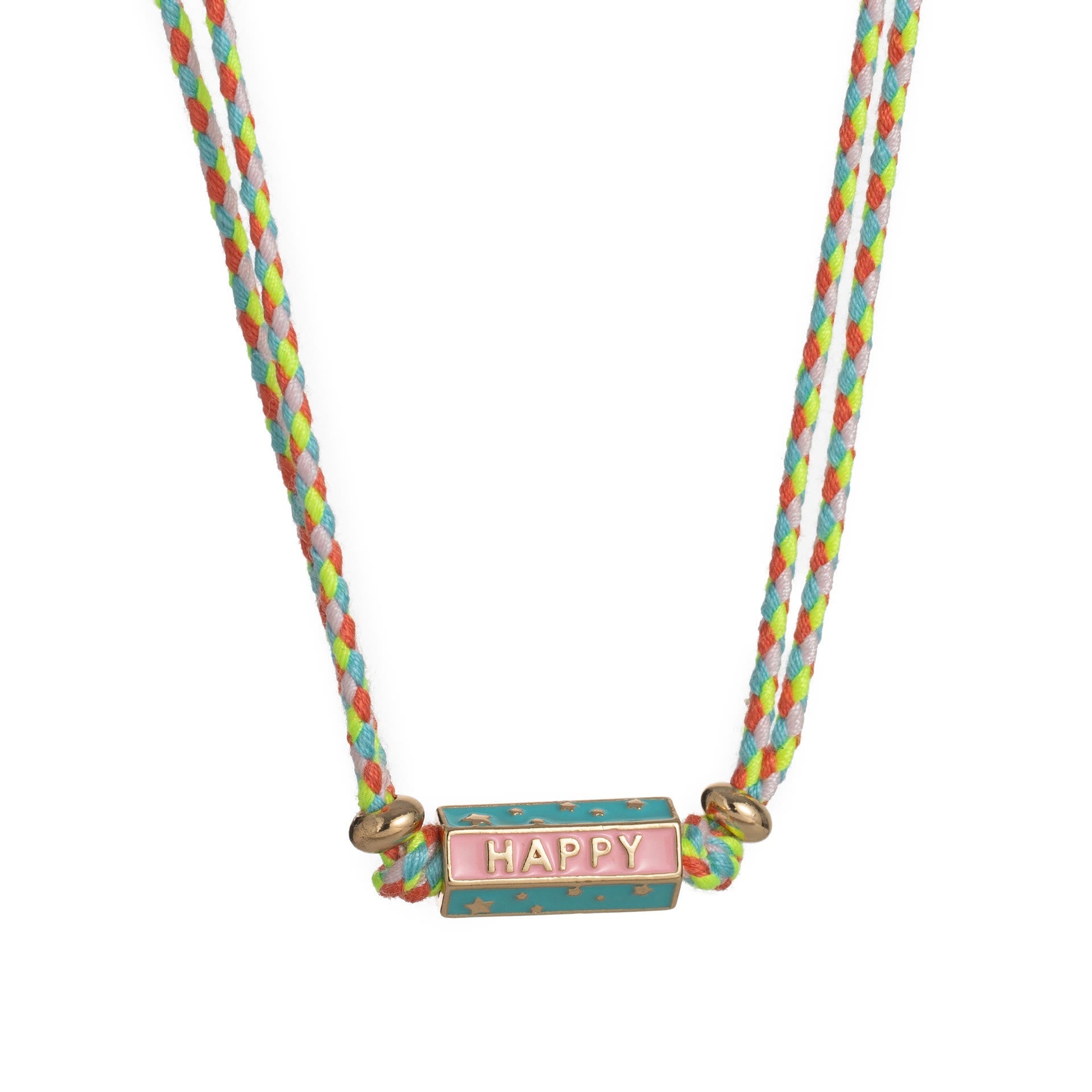 Olivenorma Tribal Tarot Featuring Letter Charm Braided Rope Necklace Bracelet