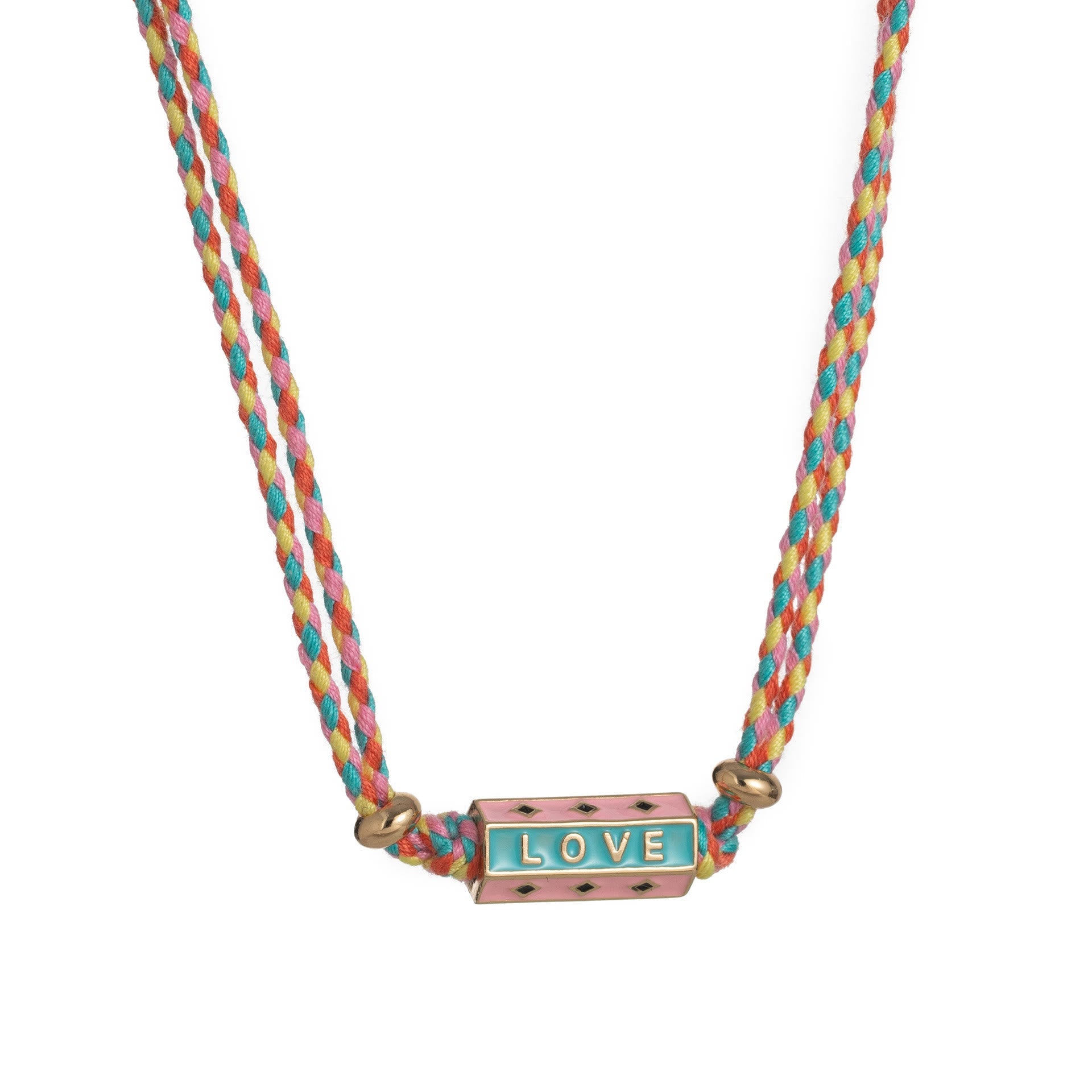 Olivenorma Tribal Tarot Featuring Letter Charm Braided Rope Necklace Bracelet