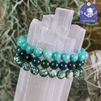 Olivenorma Virgo - Aug 23 - Sep 22 - Zodiac Astrology Crystal Bracelet Set