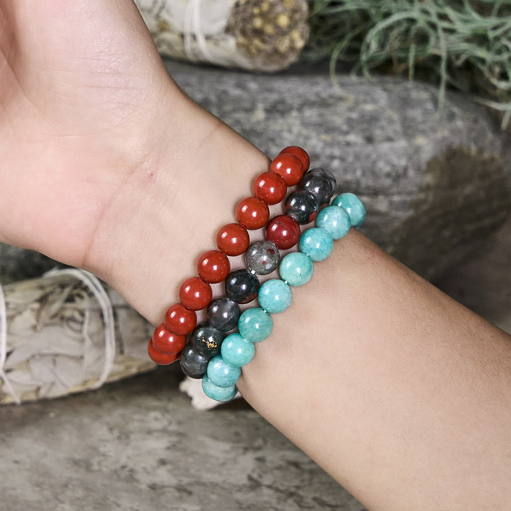 Olivenorma Taurus - Apr 20 - May 20 - Zodiac Astrology Crystal Bracelet Set