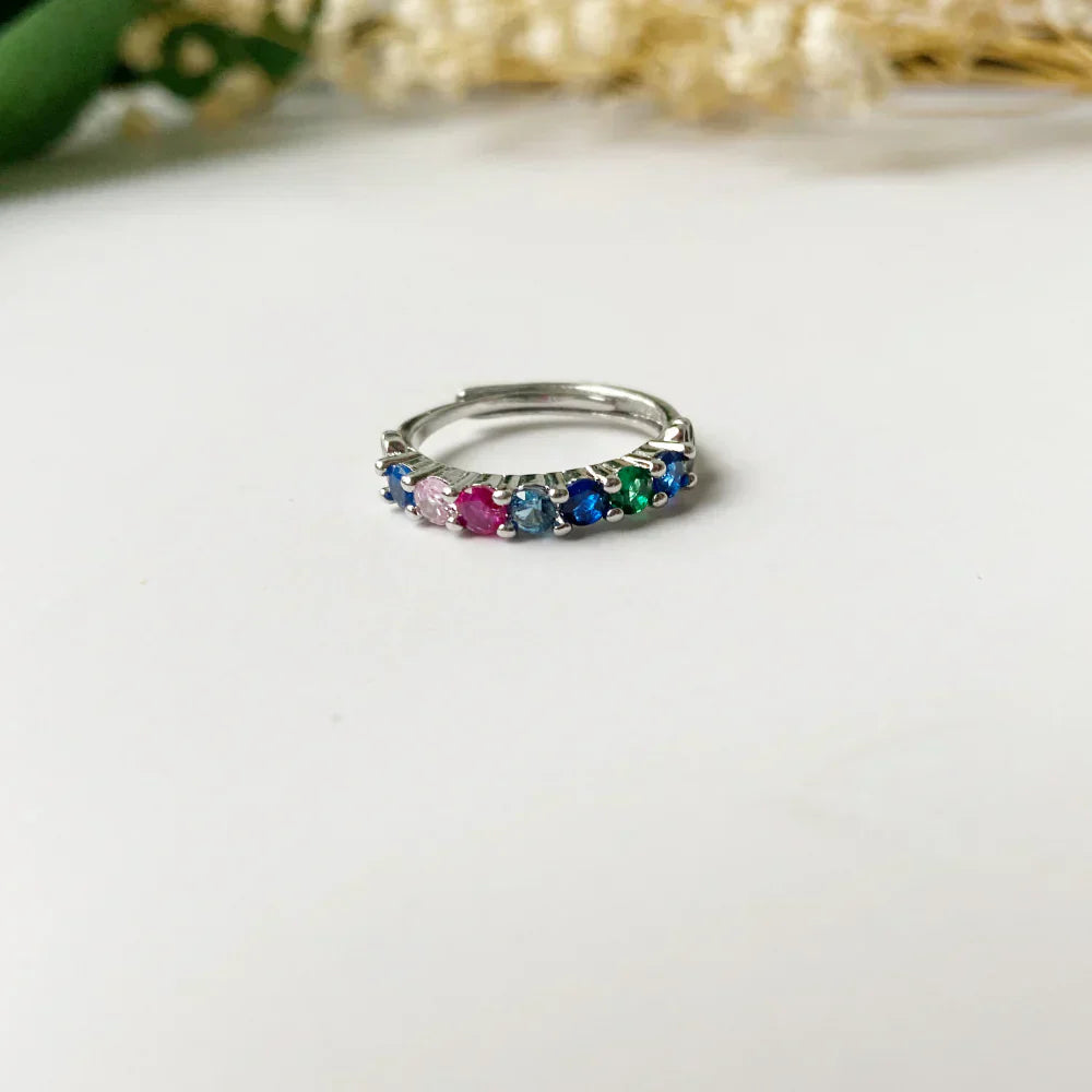 Adjustable Rainbow Bridge Ring