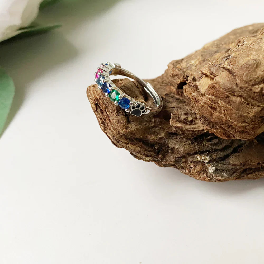 Adjustable Rainbow Bridge Ring