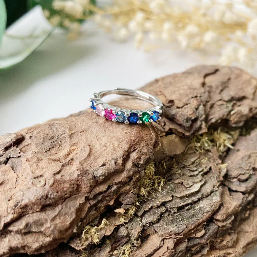 Adjustable Rainbow Bridge Ring