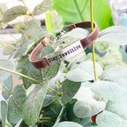 Stay Pawsitive Leather Bracelet