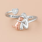 Adjustable Zirconia Dog Hug Ring