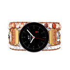 Olivenorma White Turquoise Beaded Braided Samsung Strap Bracelet