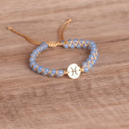 Olivenorma Zodiac Crystal Healling Balance Wrap Bracelet
