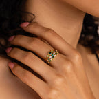 Alex - Unique Inlaid Zirconia Ring Set