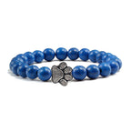 Beaded Paw Bracelet ��������������������������� Natural Stone Design
