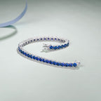 Sapphire Tennis Bracelet | White Gold
