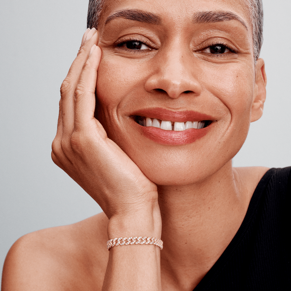 Pave Cuban Bracelet | White Gold