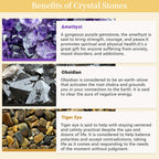 Amethyst Sphere With Obsidian Tiger Eye Orgone Pyramid