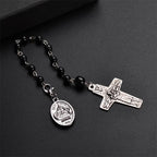 Olivenorma Vatican Holy Father Cross Pendant Rosary Beads Bracelet