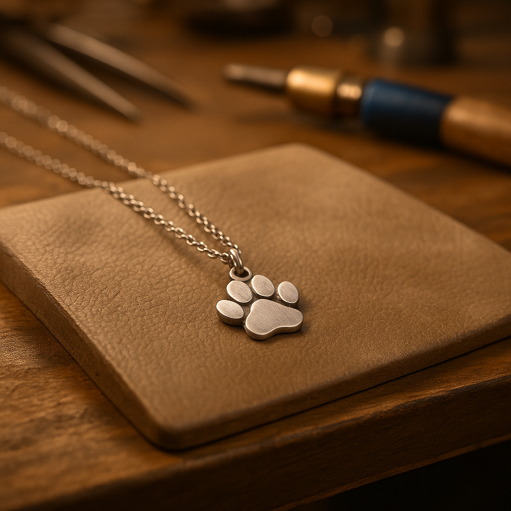 Elegant Silver Paw Necklace ��������������������������� Stainless Steel