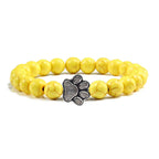 Beaded Paw Bracelet ��������������������������� Natural Stone Design
