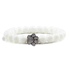 Beaded Paw Bracelet ��������������������������� Natural Stone Design