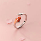 Adjustable Goldfish Ring in Silver