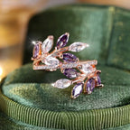 Adjustable Spiral Fern Zirconia Ring