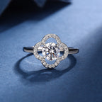 Aria Clover Charm Set | White Gold