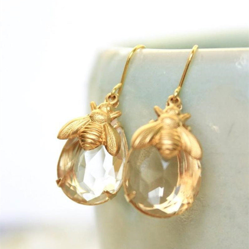 Vintage Handmade Gold Earring