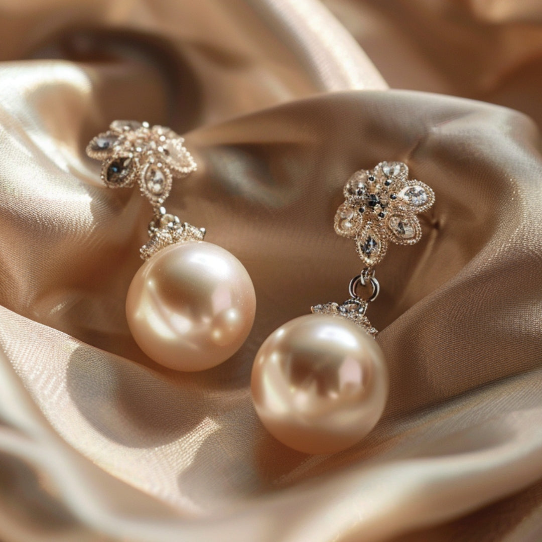 Flower Pearl Earrings