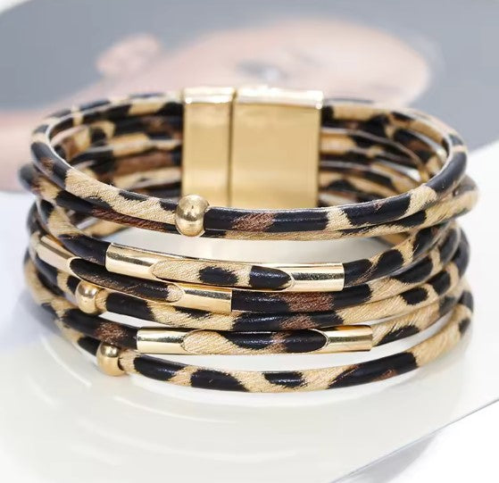 Wide Boho Multilayer Wrap Bracelet