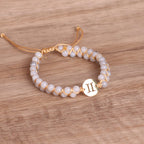 Olivenorma Zodiac Crystal Healling Balance Wrap Bracelet